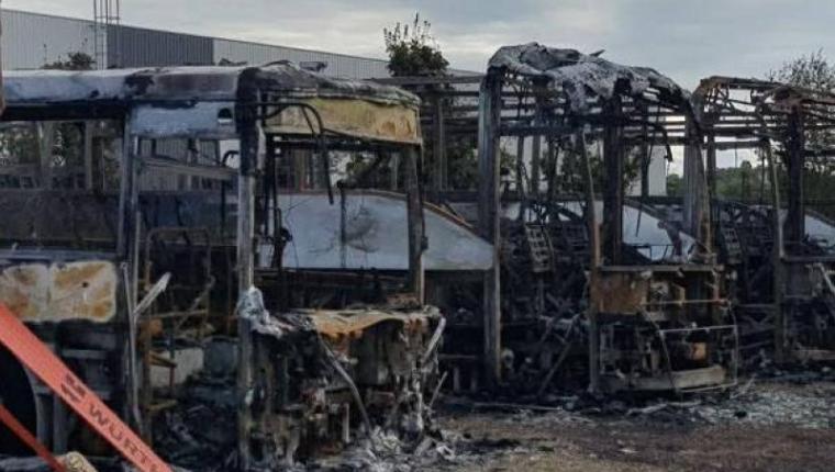 SOTRA : 19 bus partis en fumée au dépôt d’Abobo, les autorités enquêtent